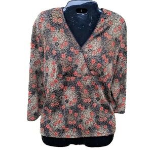 East 5th Womens Top PL Y2K 90s Vintage Style Babydoll Metallic Coquette Earthy